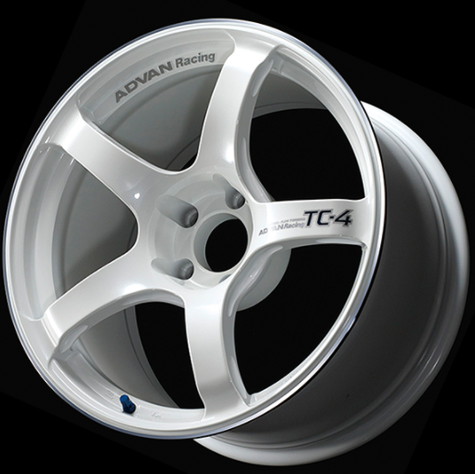 ADVAN YAD5A45AWMR колісний диск V4840 TC4 15X5. 0 ET45 4-100 RACING WHITE METALLIC & RING Photo-0