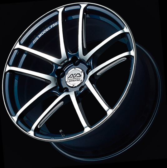 ADVAN YBG9I24WD Колісний диск V1706 MODEL F50 19X9.0 ET24 5-120 PLATINUM BLUE COMBI Photo-0