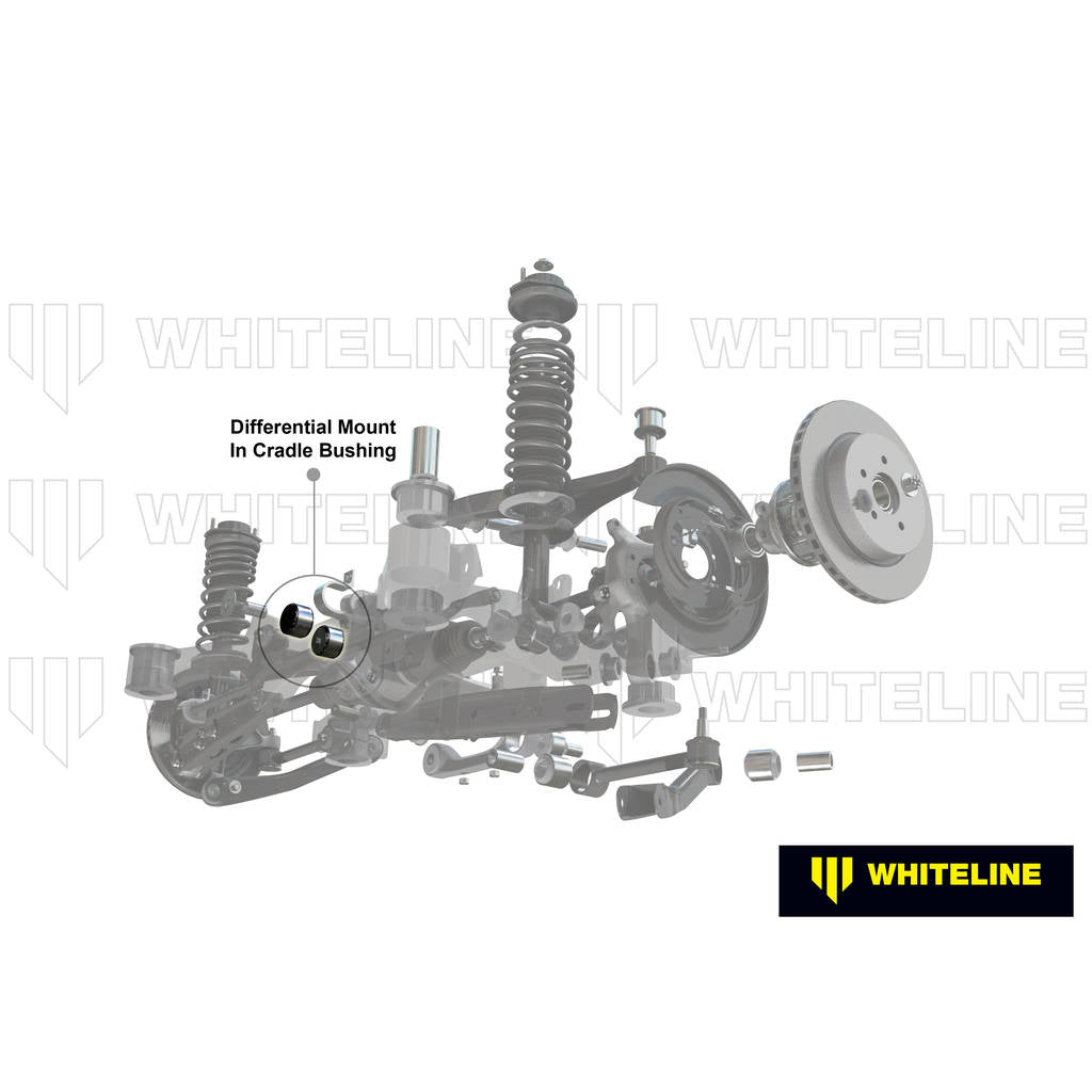 WHITELINE KDT925 Вставки втулок заднього диференціала для Subaru BRZ/Toyota 86 Photo-1