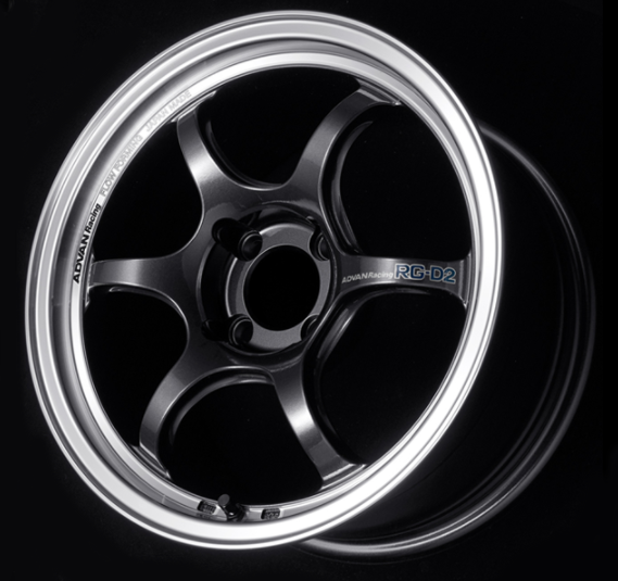 ADVAN Yat7e42abg колісний диск V2864 RG-D2 17x7. 0 ET42 4-100 MACHINING & BLACK GUNMETALLIC Photo-0