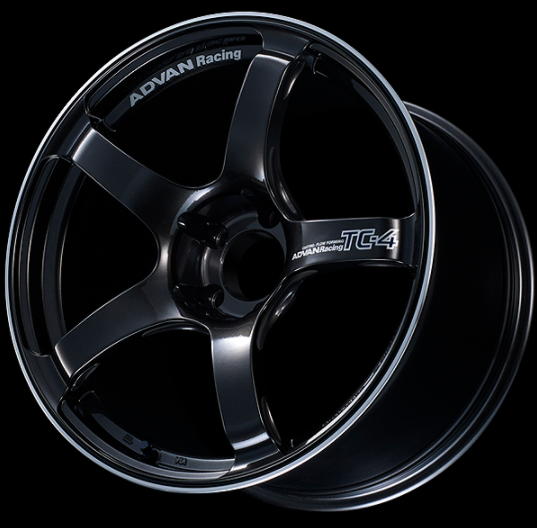 ADVAN YAD8G42MBGR колісний диск V3391 TC4 18x8. 0 ET42 5-112 BLACK GUNMETALLIC & RING Photo-0