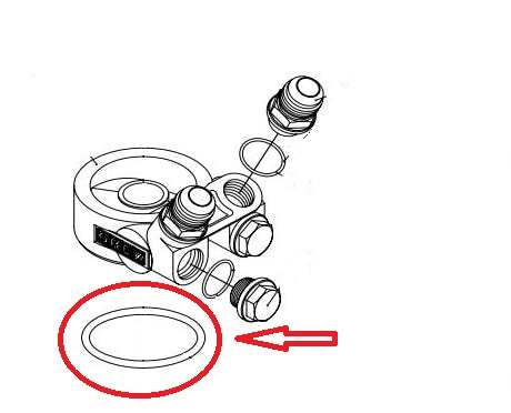 GREDDY 12401103 Масляний охолоджувач O-Ring; Size: 60mm Photo-0
