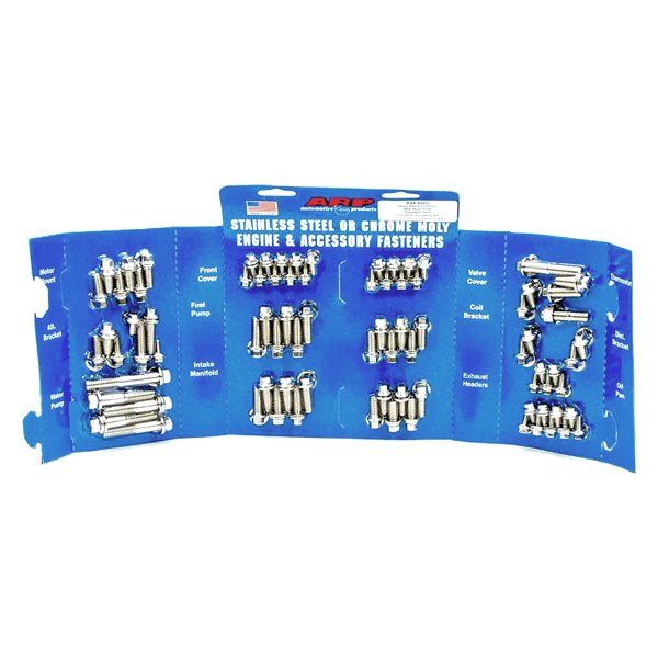 ARP 534-9601 Комплект болтів двигуна та аксесуарів нержавіюча сталь шестигранний для CHEVROLET Small Block Photo-0