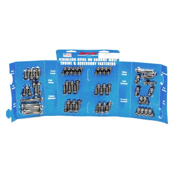 ARP 534-9701 Комплект болтів двигуна та аксесуарів сталь 12pt для CHEVROLET Small Block Photo-0