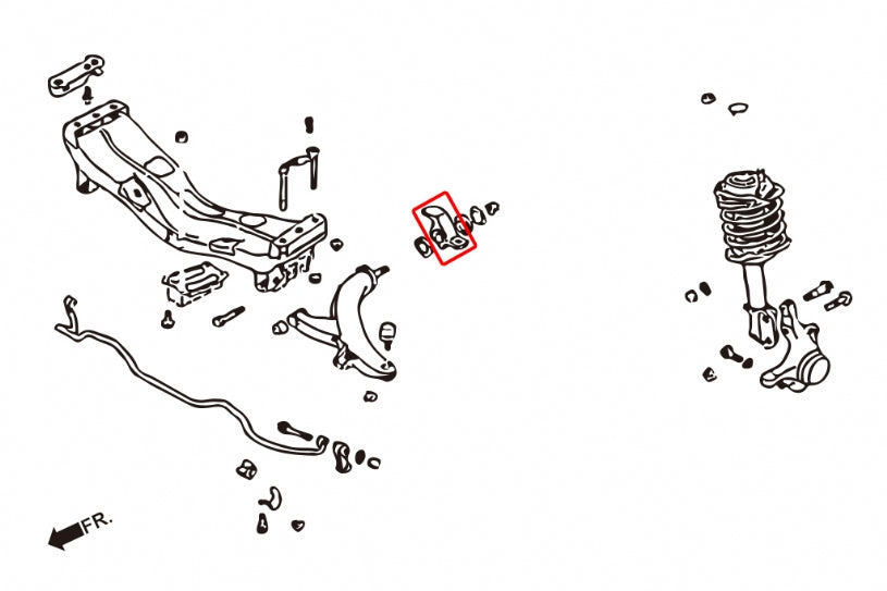 HARDRACE 6143 Сайлентблоки передніх важелів посилені для SUBARU IMPREZA GC/GD Photo-1
