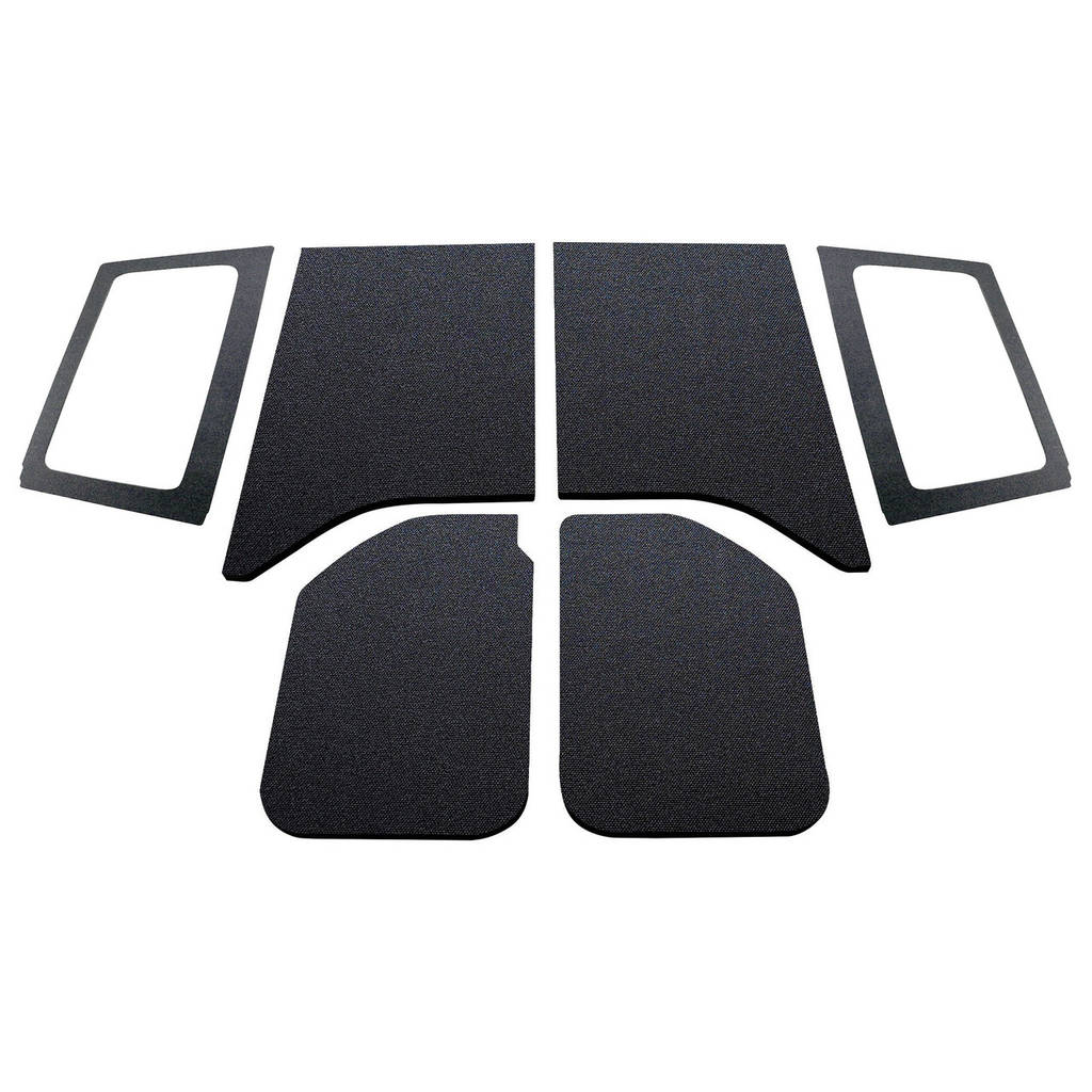 DEI 050285 Звукоізоляційна оббивка стелі та вікна для Jeep JK 2011-18 2 Dr (Оригінальна обробка) 6шт. чорний Photo-0