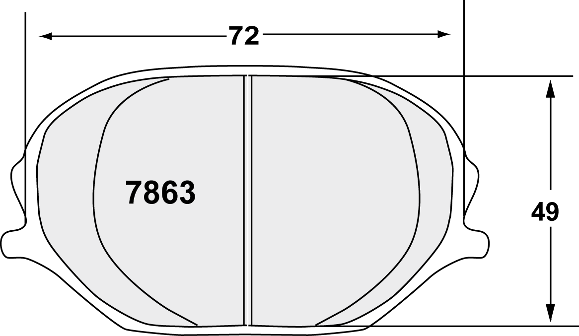 PFC 7863.10 Гальмівні колодки Z-RATED для супорта ZR31 Photo-0