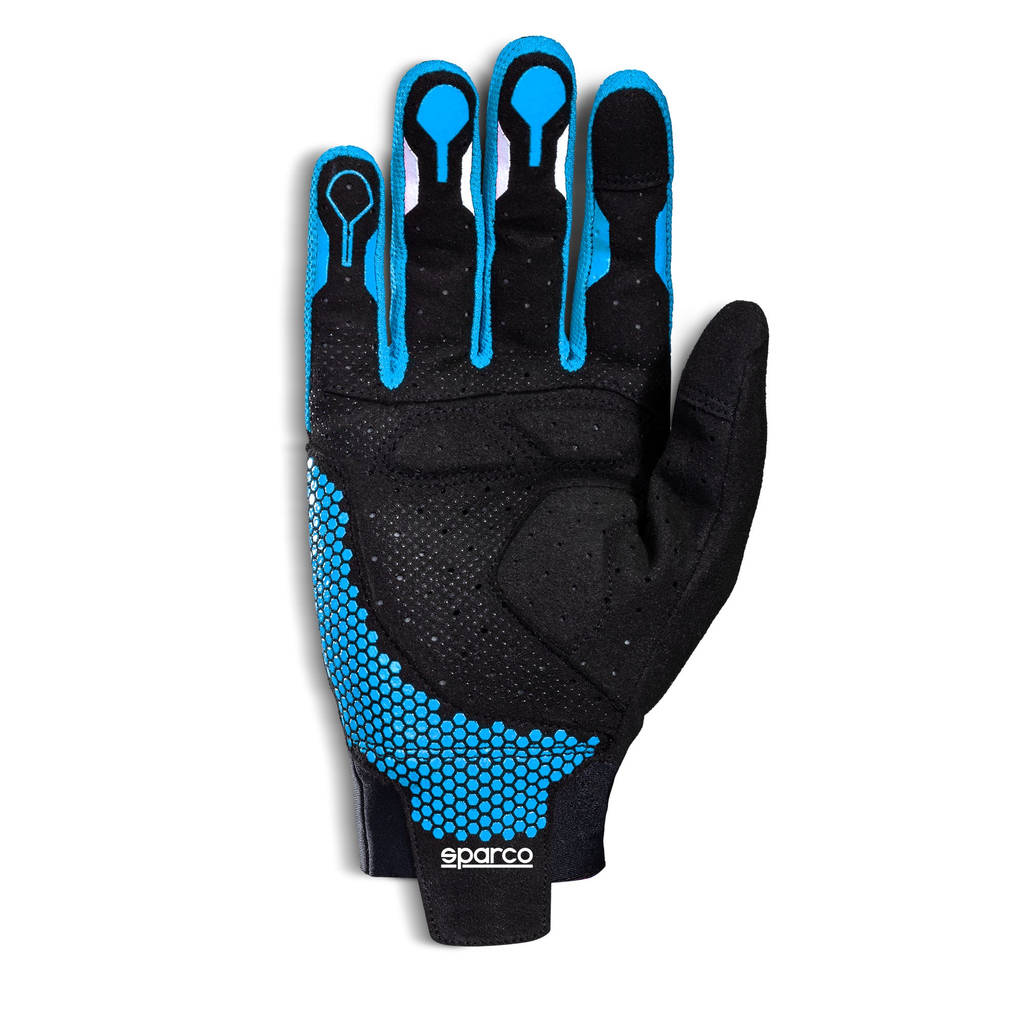 SPARCO 00209508nraz рукавички для автосимуляторів HYPERGRIP, чорний / синій, р-р 8 Photo-1