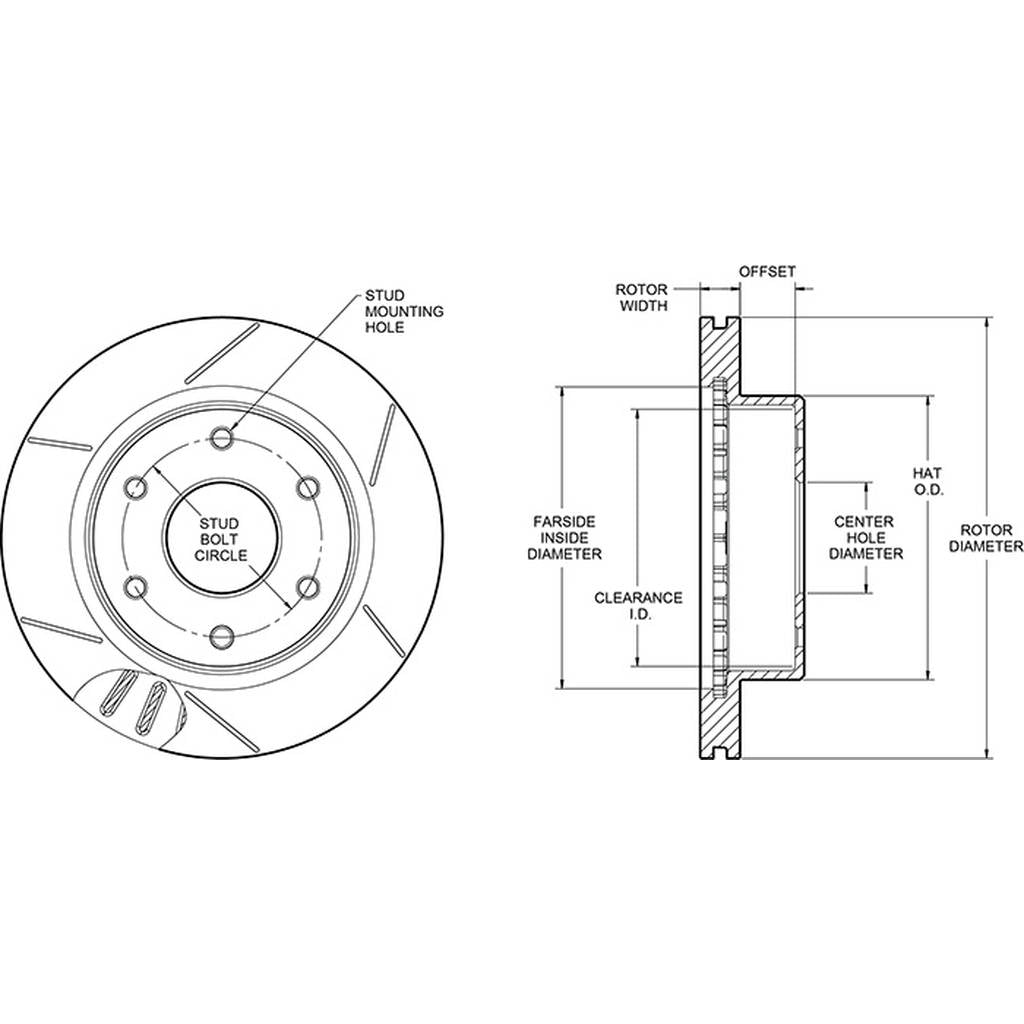 WILWOOD 160-15783 Кільце ротора 1.75 GT Grooved Photo-1