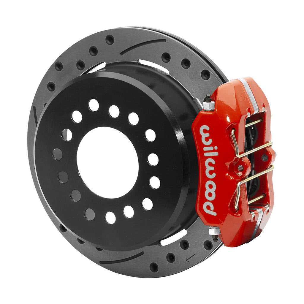 WILWOOD 140-15601-DR Комплект задніх гальм FDPLP-DS 11.00" з перфорацією, червоний Photo-1