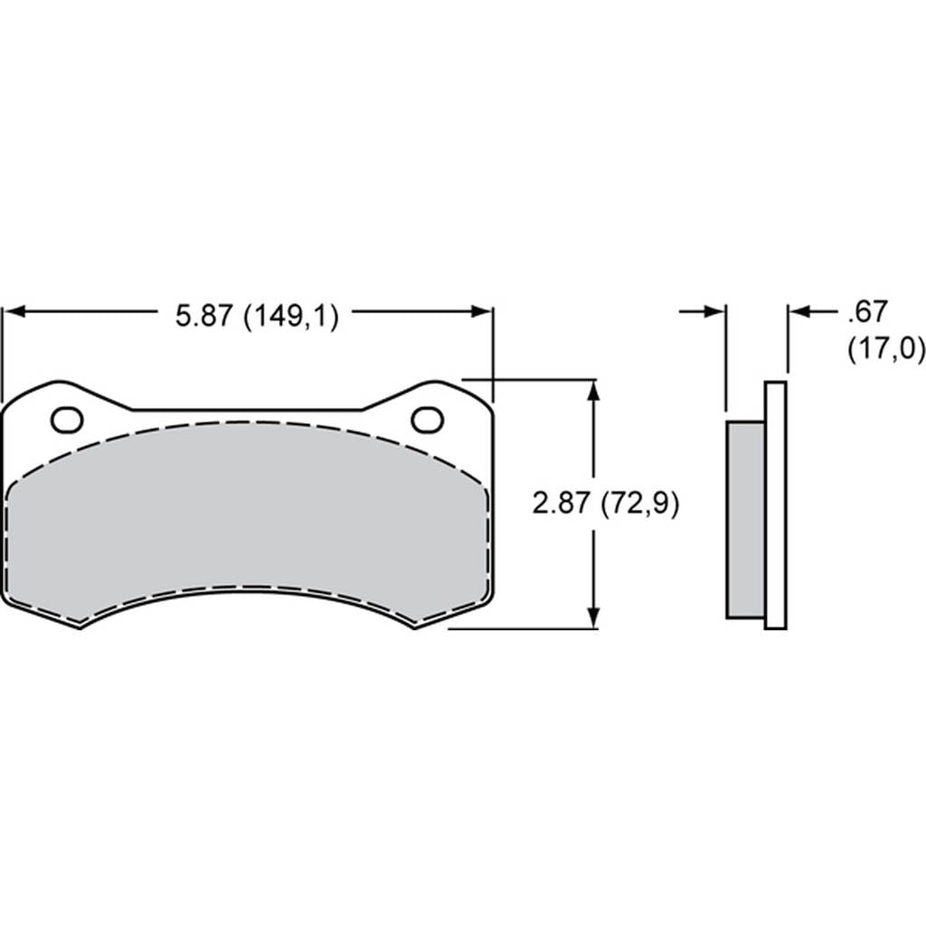 WILWOOD 15A-9977K Гальмівні колодки PolyMatrix - 6617 A Photo-0