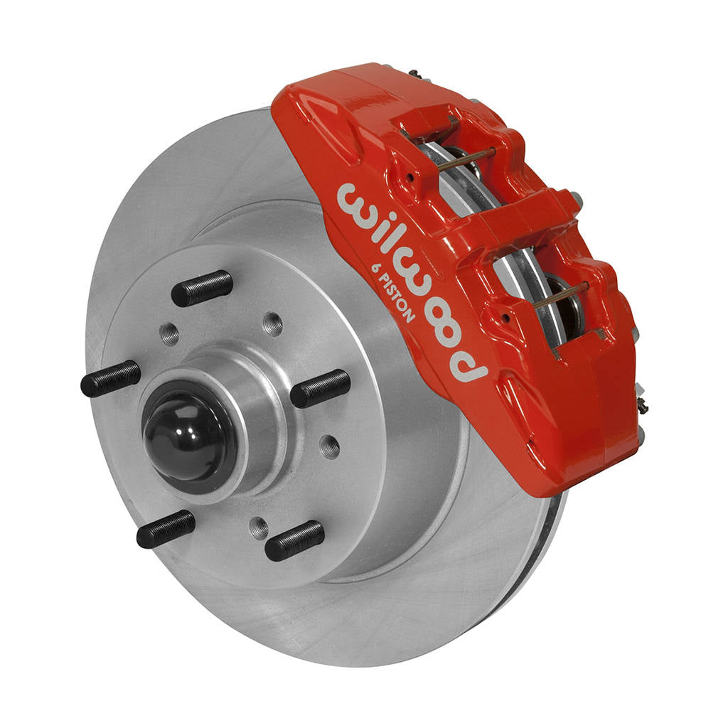 WILWOOD 140-14614-R Комплект передніх гальм DP6 11.75" 1 PC Rotor&Hub, червоний Photo-0