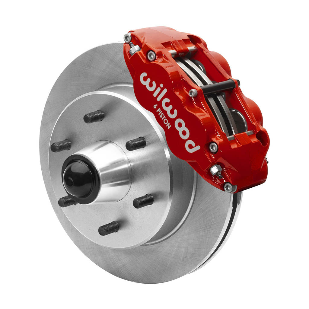 WILWOOD 140-15944-R Комплект передніх гальм FNSL6R 12.19" 1 PC Rotor&Hub, червоний Photo-0