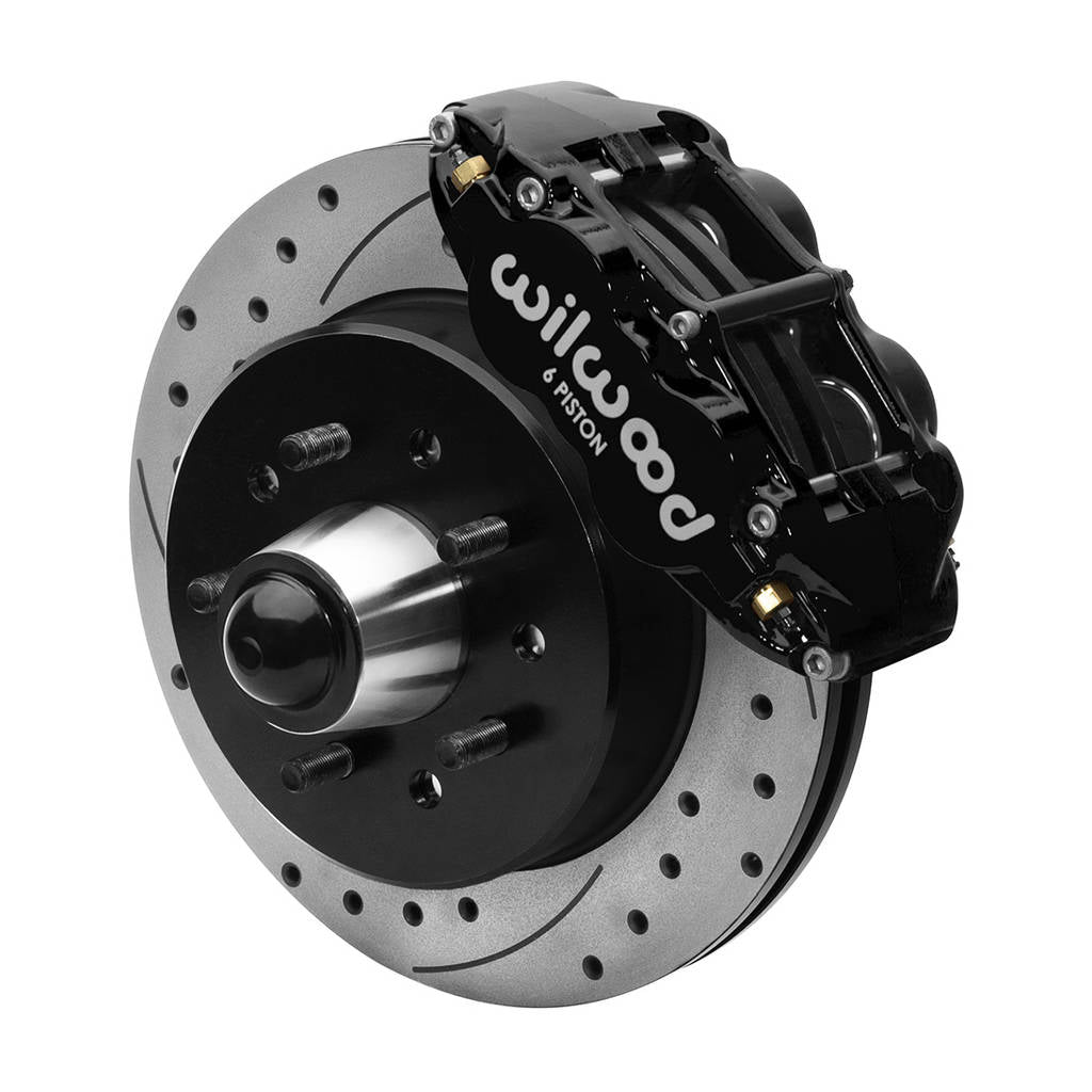 WILWOOD 140-15940-D Комплект передніх гальм FNSL6R 12.19" 1 PC Rotor&Hub, з перфорацією Photo-1