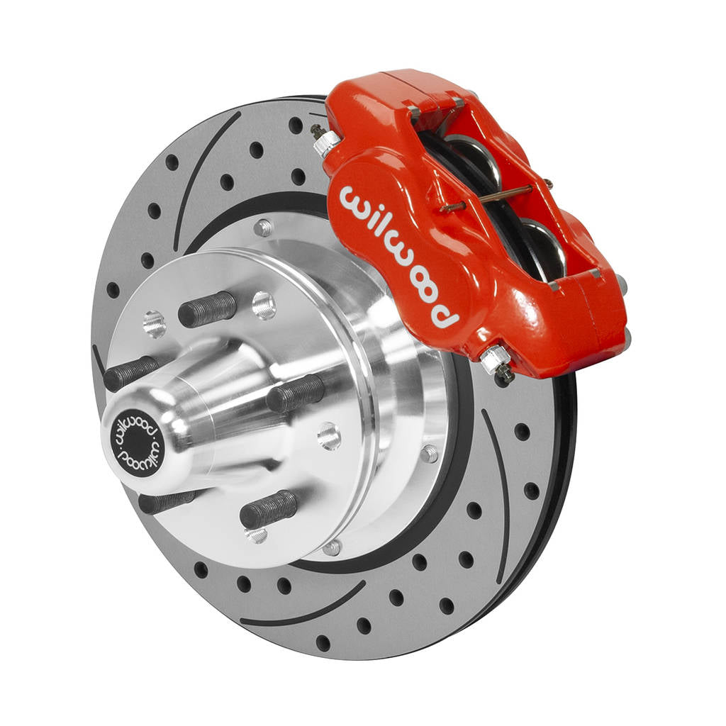 WILWOOD 140-15465-DR Комплект передніх гальм FDLI 11.00", з перфорацією- червоний Photo-0