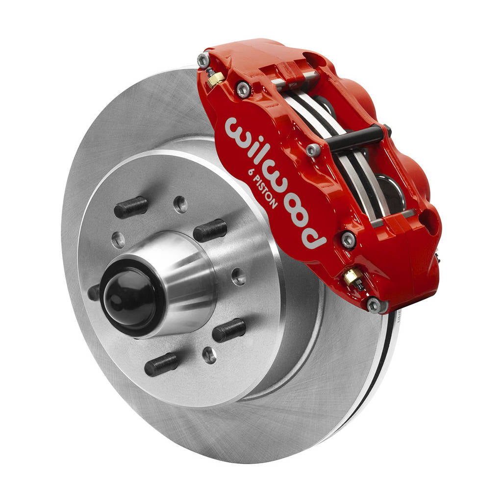 WILWOOD 140-15940-R Комплект передніх гальм FNSL6R 12.19" 1 PC Rotor&Hub, червоний Photo-0