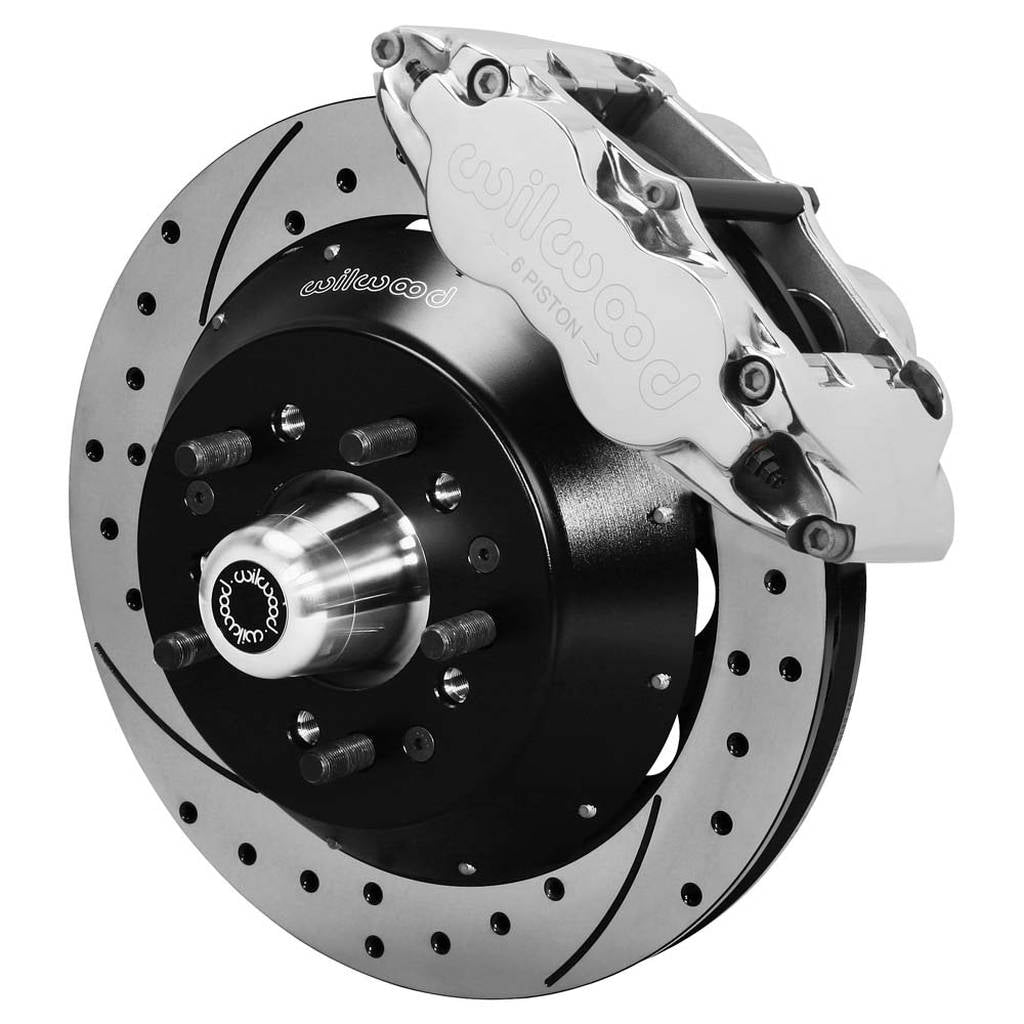 WILWOOD 140-9919-DP Комплект передніх гальм FNSL6R12.88" з перфорацією, полірований Photo-0