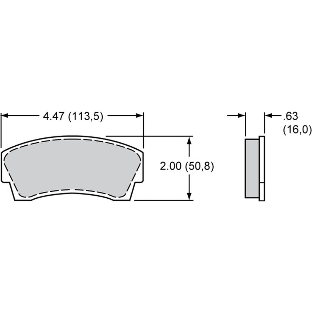 WILWOOD 15A-5936K Гальмівні колодки PolyMatrix - 8716 A Photo-0