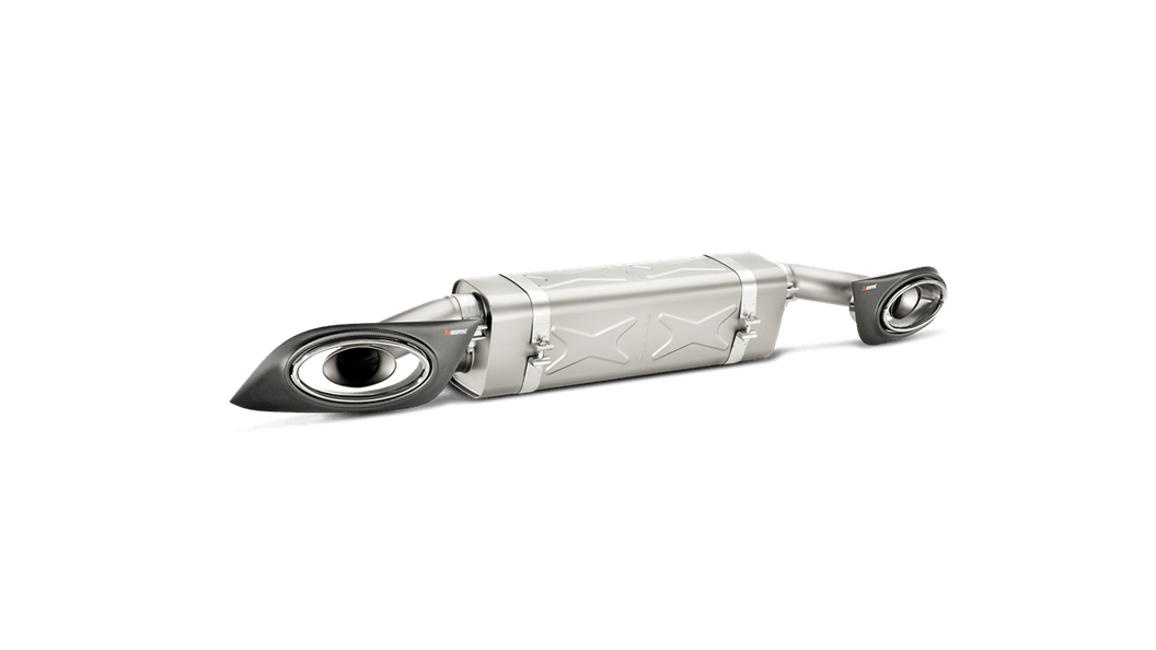 AKRAPOVIC S-PO991TSO-HT Вихлопна система SLIP-ON для PORSCHE 911 Turbo і Turbo S (титан) Photo-0