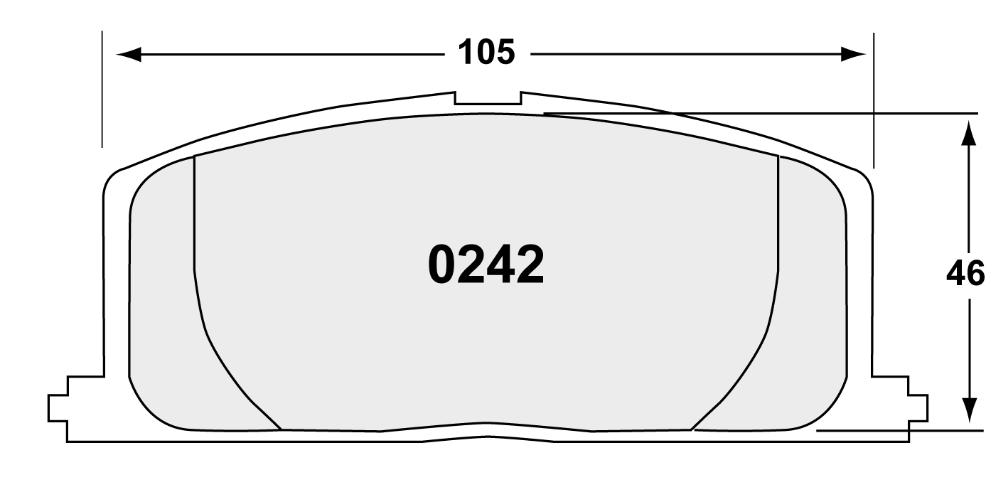 PFC 0242.22 Гальмівні колодки Z-RATED передні TOYOTA CELICA, COROLLA, MR2, PASEO Photo-0