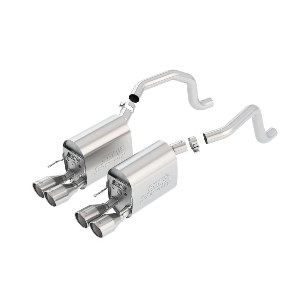 BORLA 11811 Вихлопна система Axle-Back CORV C6 '09-'12 6.2L V8 AT/MT RWD Photo-0