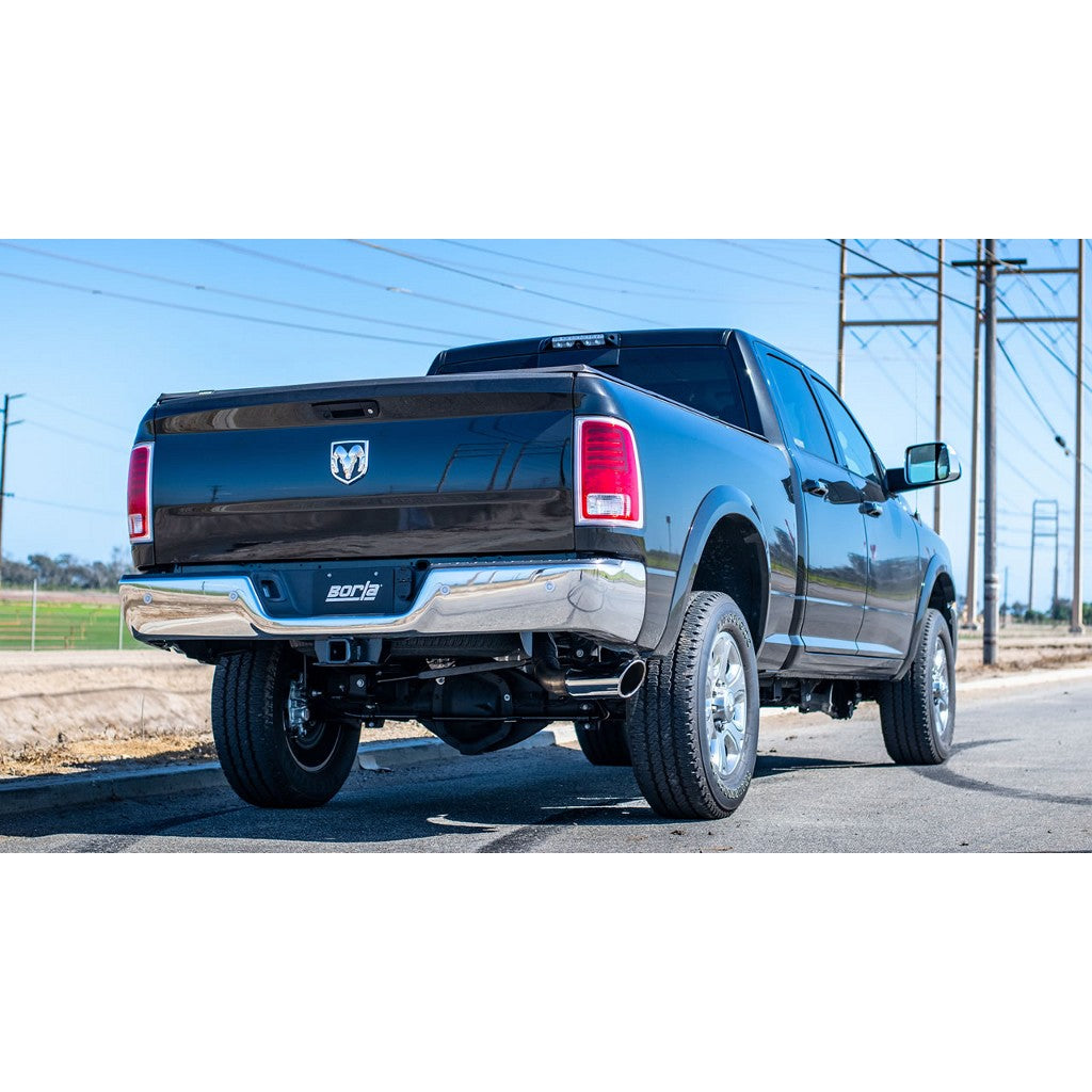 BORLA 140801 Вихлопна система Cat-Back S-TYPE 3.5 CC SB S RD RL AC S Наконечник: 5" RD X 13.5" для Dodge RAM 2500 6.4L V8 AT 4DR '14-'18 Photo-1