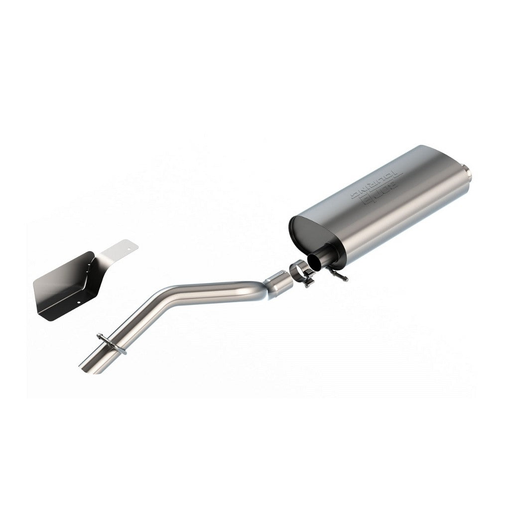 BORLA 140846 Вихлопна система Cat-Back Touring, 2.5" (наконечник загорнутий донизу 2.5") для JEEP Wrangler 3.6L (JL) 2018- Photo-0