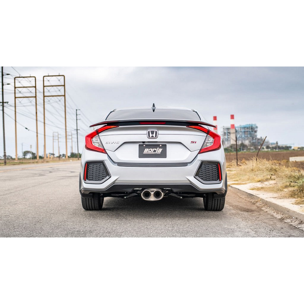 BORLA 140803 Вихлопна система Cat-Back для HONDA CIVIC SI SEDAN 1.5L TURBO MT FWD '17-'20 Photo-1