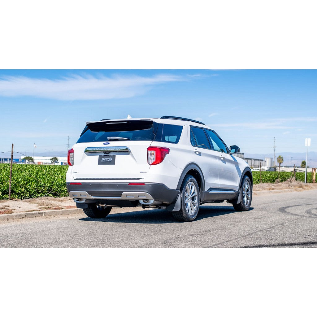 BORLA 140824 Вихлопна система Cat-Back S-TYPE 2.25 дюйма S TD SR 2.50 дюйма для FORD EXPLORER XLT 2.3L i4 AT 2+4WD 4DR '20-'21 Photo-1