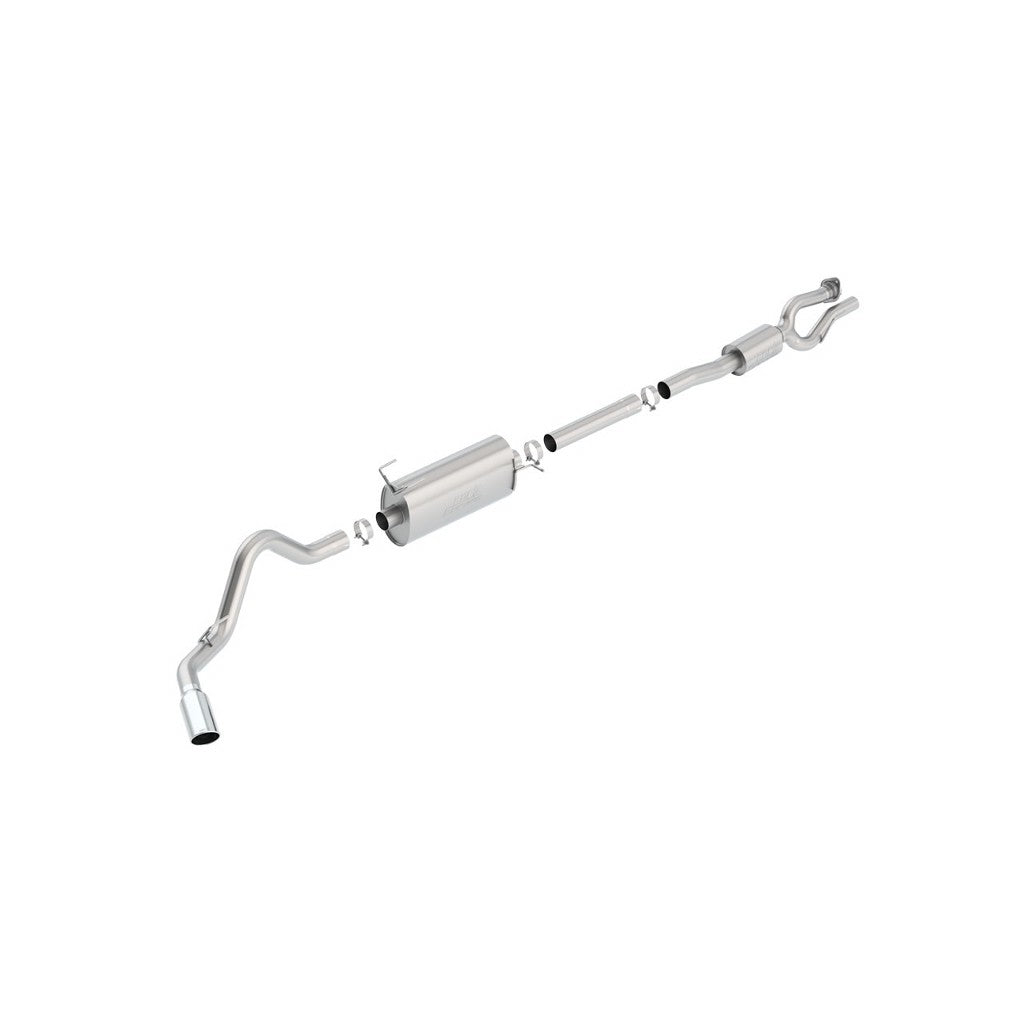 BORLA 140798 Вихлопна система Cat-Back S-TYPE 3.50 дюйма 160" WB 2.75", S RD RL AC S для Ford F-250/F-350 SUPER DUTY 6.2L V8 AT 2+4WD 4DR '17-'20 Photo-0