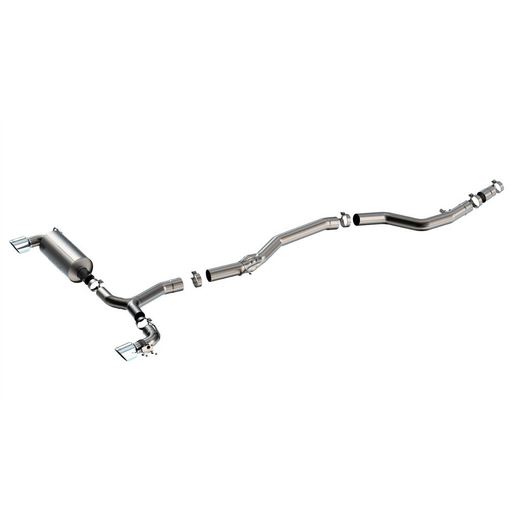 BORLA 140826 Вихлопна система Cat-Back 3", ATAK (наконечники з яскравого хрому) для TOYOTA Supra GR (A90 / A91) 2020-2025 Photo-0