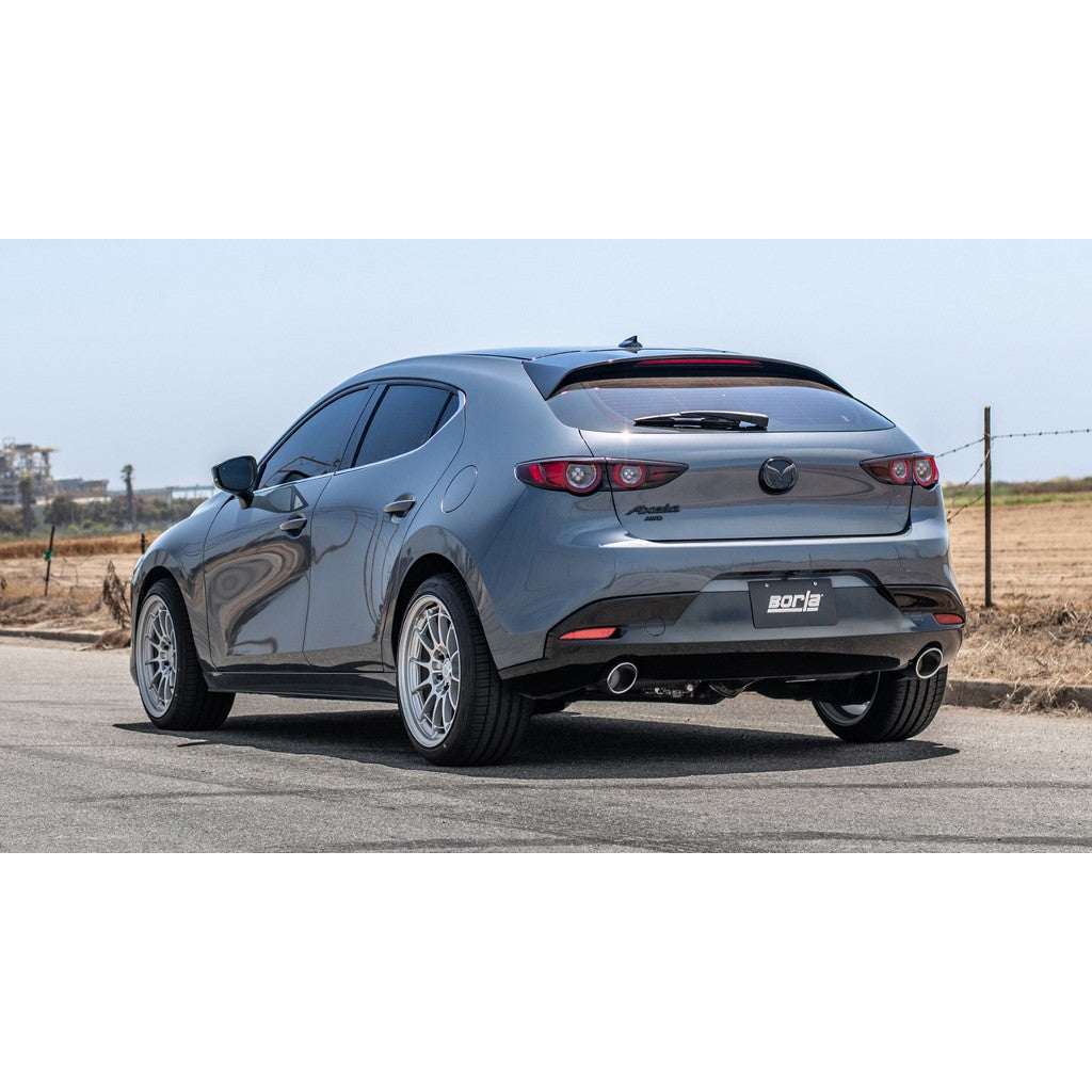 BORLA 11970 Вихлопна система Axle-Back для MAZDA 3 '19-'21 2.0L/2.5L NA i4 AT/MT FWD Photo-1