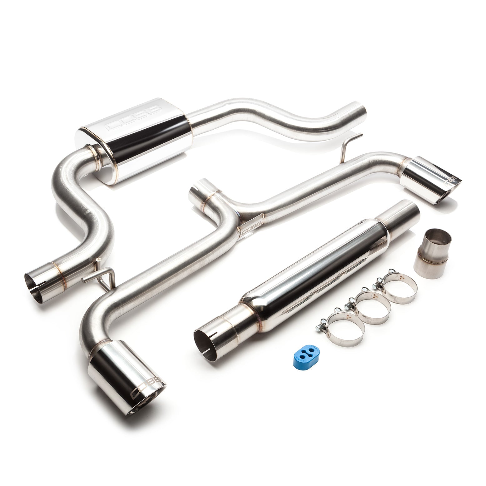COBB 5V2110 Вихлопна система Cat-back для VW GTI (Mk7.5) 2018-2020 USDM Photo-0