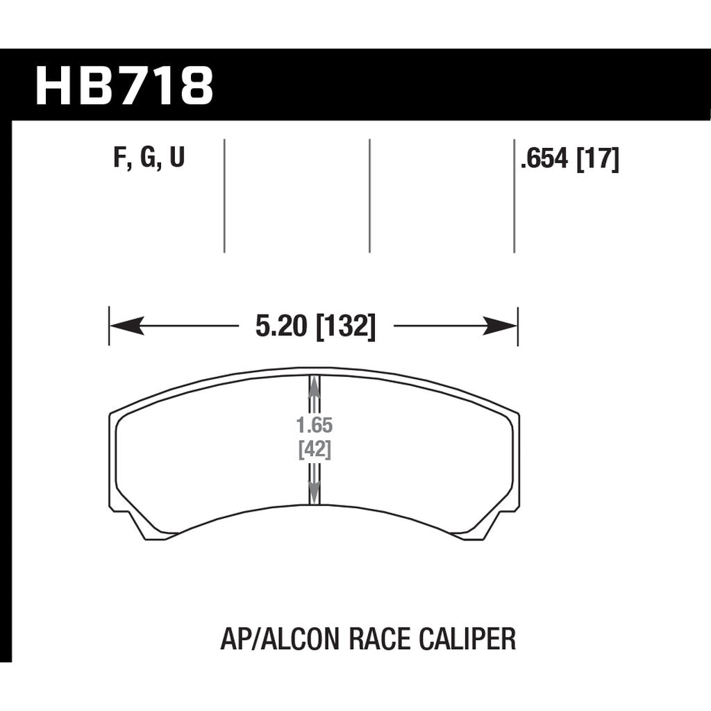 HAWK HB718W.654 Гальмівні колодки Motorsports DTC-30 Photo-2