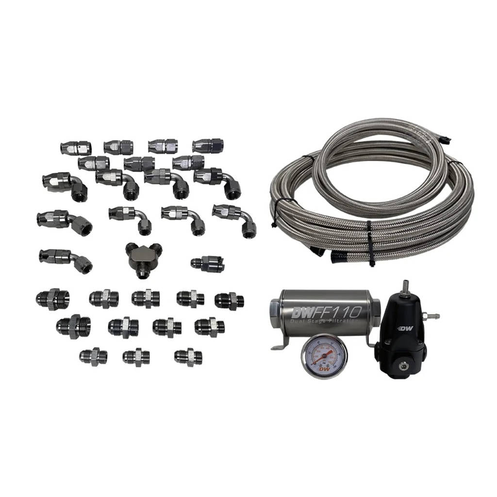 DEATSCHWERKS 6-616 Комплект сантехніки для Subaru 2008+ (Насосний модуль серії X2 -8AN подача з -6AN зворотним PTFE) Photo-0
