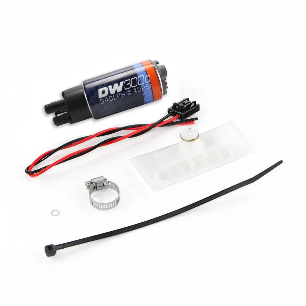 DEATSCHWERKS 9-307-1030 Серія DW300C, 340lph компактний паливний насос без монтажних затискачів з комплектом для встановлення для BMW 325i 1988-91 Photo-0
