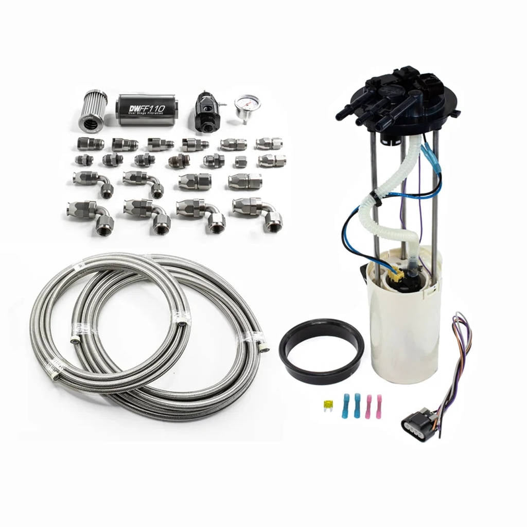 DEATSCHWERKS 9-401-603-7011 Модуль насоса DW400 + комплект для повернення SS PTFE для Chevy Silverado 1500/2500/3500 Photo-0