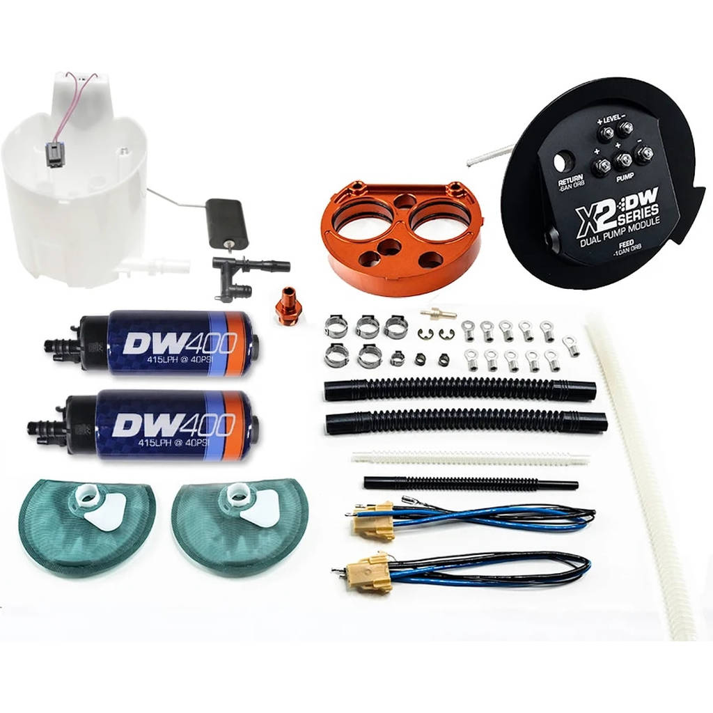 DEATSCHWERKS 9-401-7030 Модуль паливного насоса серії X2 з двома DW400 для Ford Mustang 2011-19 Photo-0