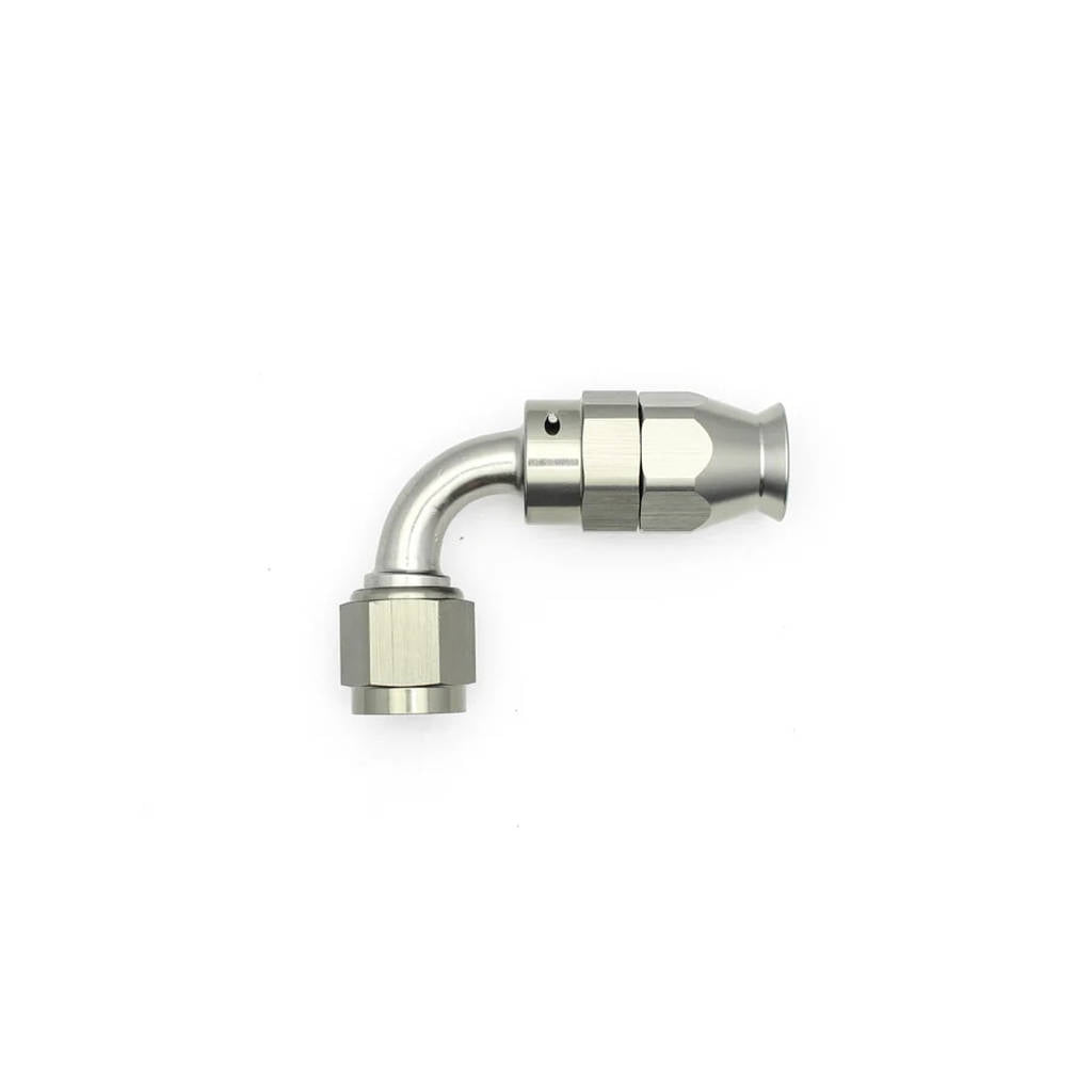 DEATSCHWERKS 6-02-0852 Внутрішній поворотний 90-градусний кінець шланга 6AN PTFE (включно з 1 оливковою вставкою) Photo-0