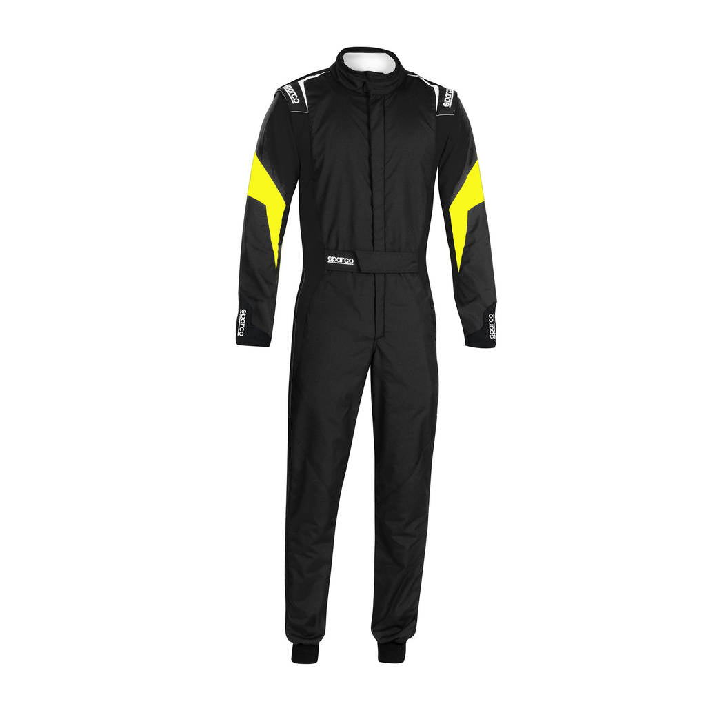 SPARCO 00114464NRGF комбінезон для автоспорту COMPETITION 2022, FIA 8856-2018, Чорний / жовтий, р-р 64 Photo-0