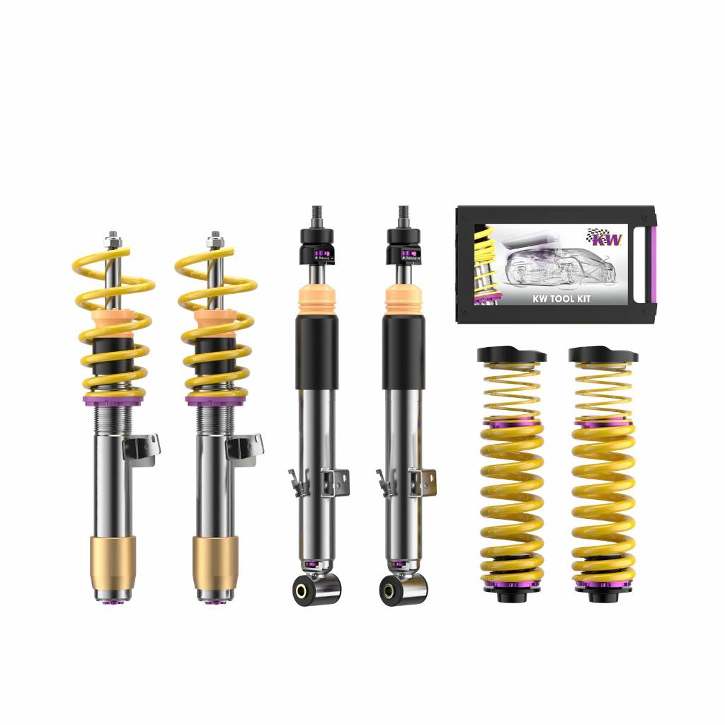 KW 352200EB Комплект койловерів INOX V3 (включаючи деактивацію електронних амортизаторів) для BMW M2 (G87) / M3 (G80) / M4 (G82) Photo-0