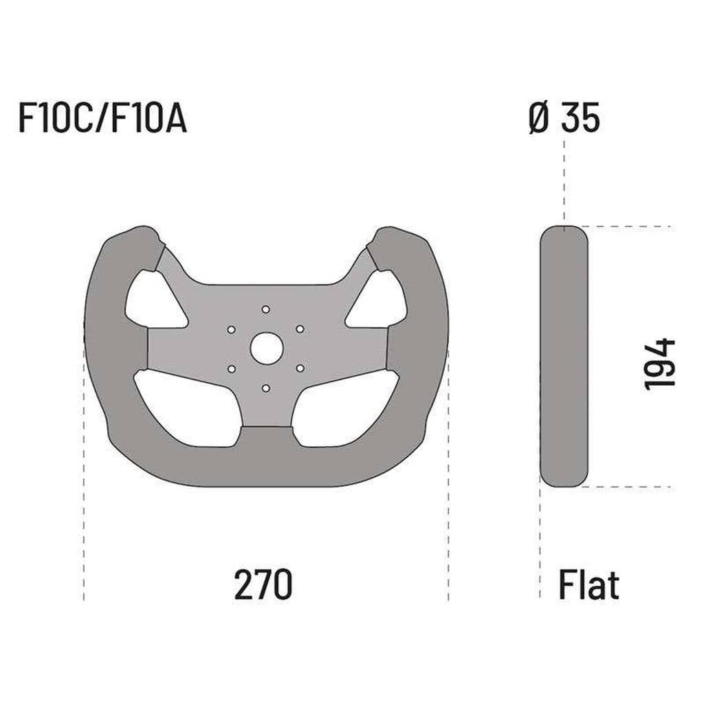 SPARCO 015pc271ssn кермо F-10C, замша, діаметр 270 мм, обід 35 мм, карбон, виліт 00 мм Photo-1