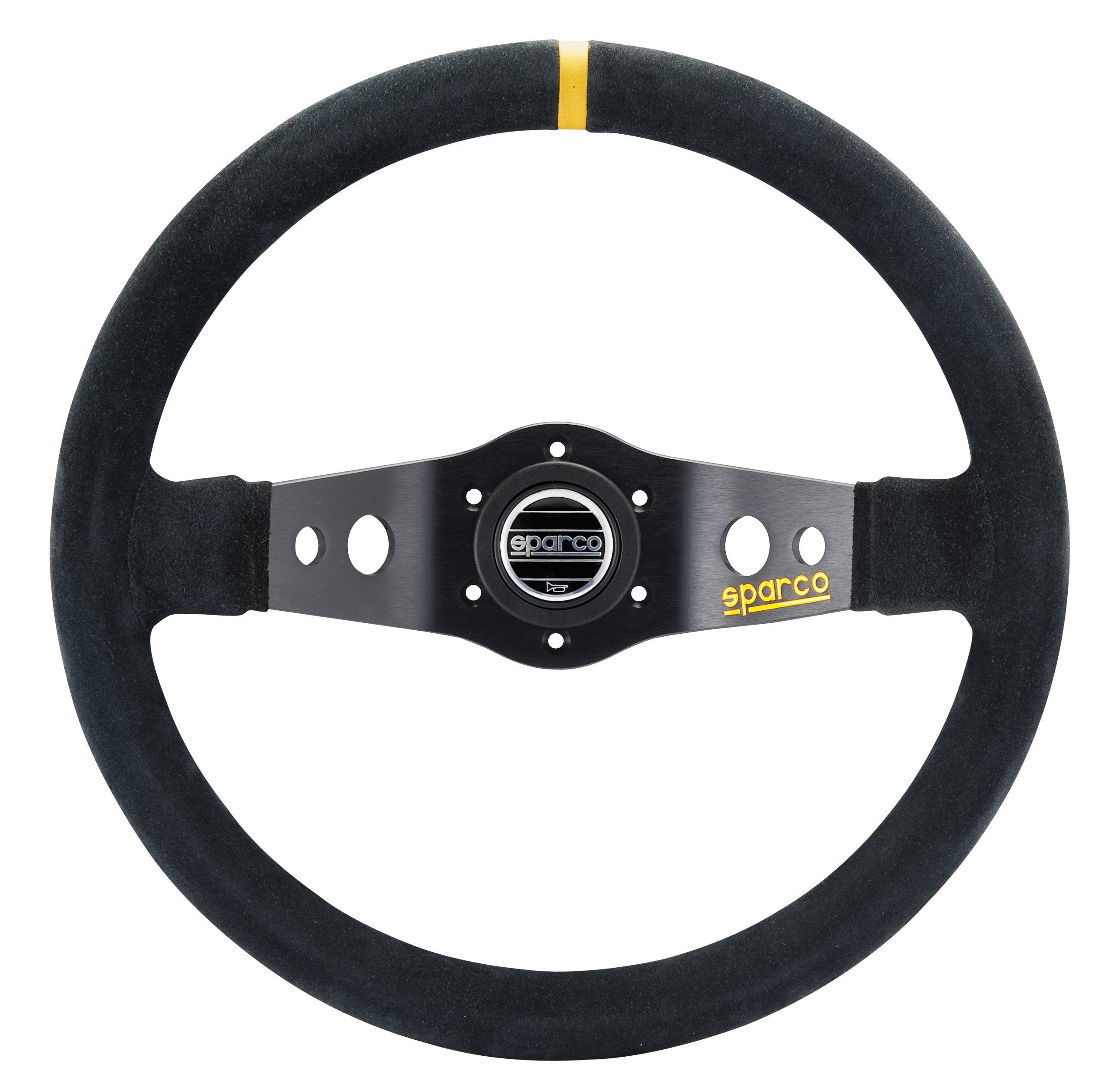 SPARCO 015R215CSN Кермо R215, замша, чорний, діам.350мм, виліт 90мм Photo-0
