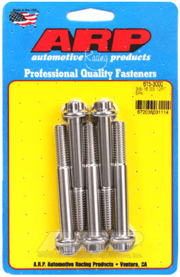 ARP 615-3000 3/8-16 x 3.000 12pt 7/16 Болти Wrenching з нержавіючої сталі Photo-0