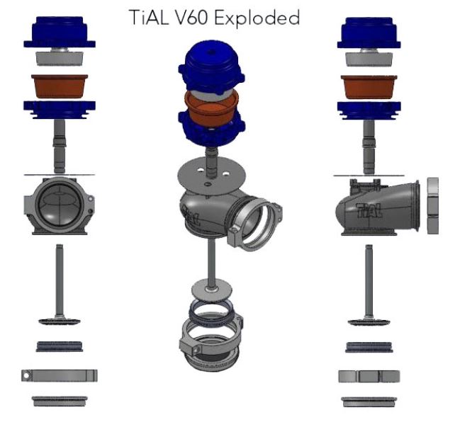 TIAL 001838 LG Пружини вестгейта 1,0 бар/14,50 psi для WG38/40, 0,9 бар/13,05 psi для WG44/46 FV0023374 REV Photo-2