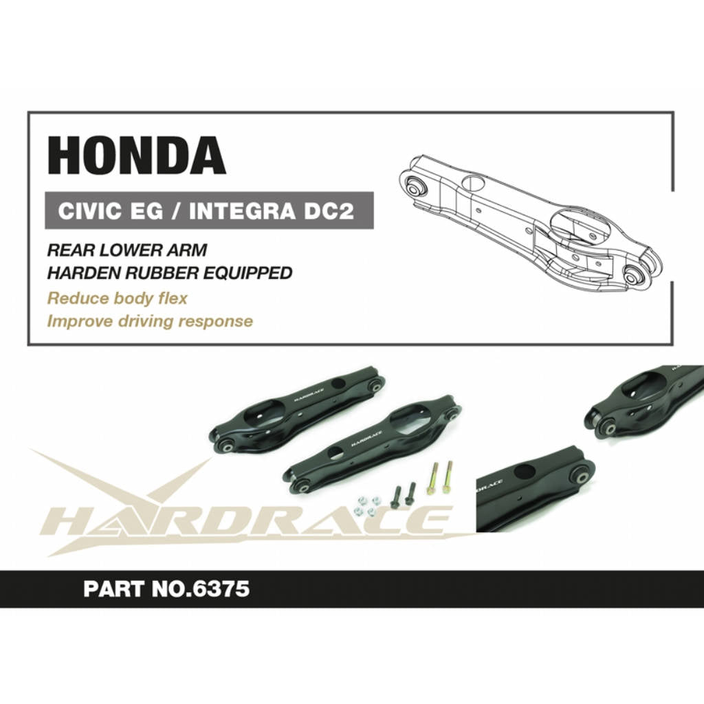 HARDRACE 6375 Задні нижні важелі для HONDA CIVIC/ACURA INTEGRA Photo-1