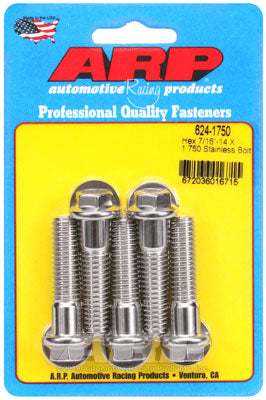 ARP 624-1750 7/16-14 X 1.750 hex 1/2 Болти Wrenching з нержавіючої сталі Photo-0