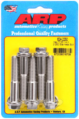 ARP 624-2250 7/16-14 X 2.250 hex 1/2 Болти Wrenching з нержавіючої сталі Photo-0