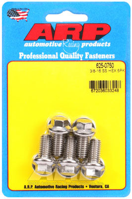 ARP 625-0750 3/8-16 x 0.750 hex 7/16 Болти Wrenching з нержавіючої сталі Photo-0