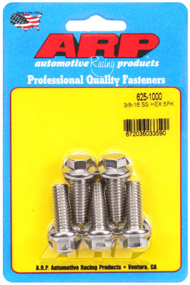 ARP 625-1000 3/8-16 x 1.000 hex 7/16 Болти Wrenching з нержавіючої сталі Photo-0